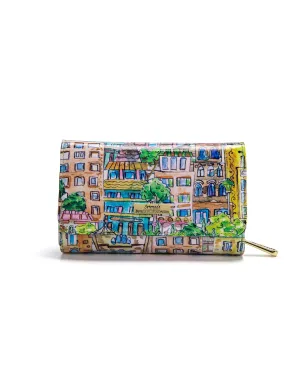 PALERMO MED LEATHER RFID WALLET- WSF1802