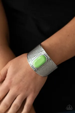 Paparazzi Poshly Pharaoh - Green Cuff Bracelet