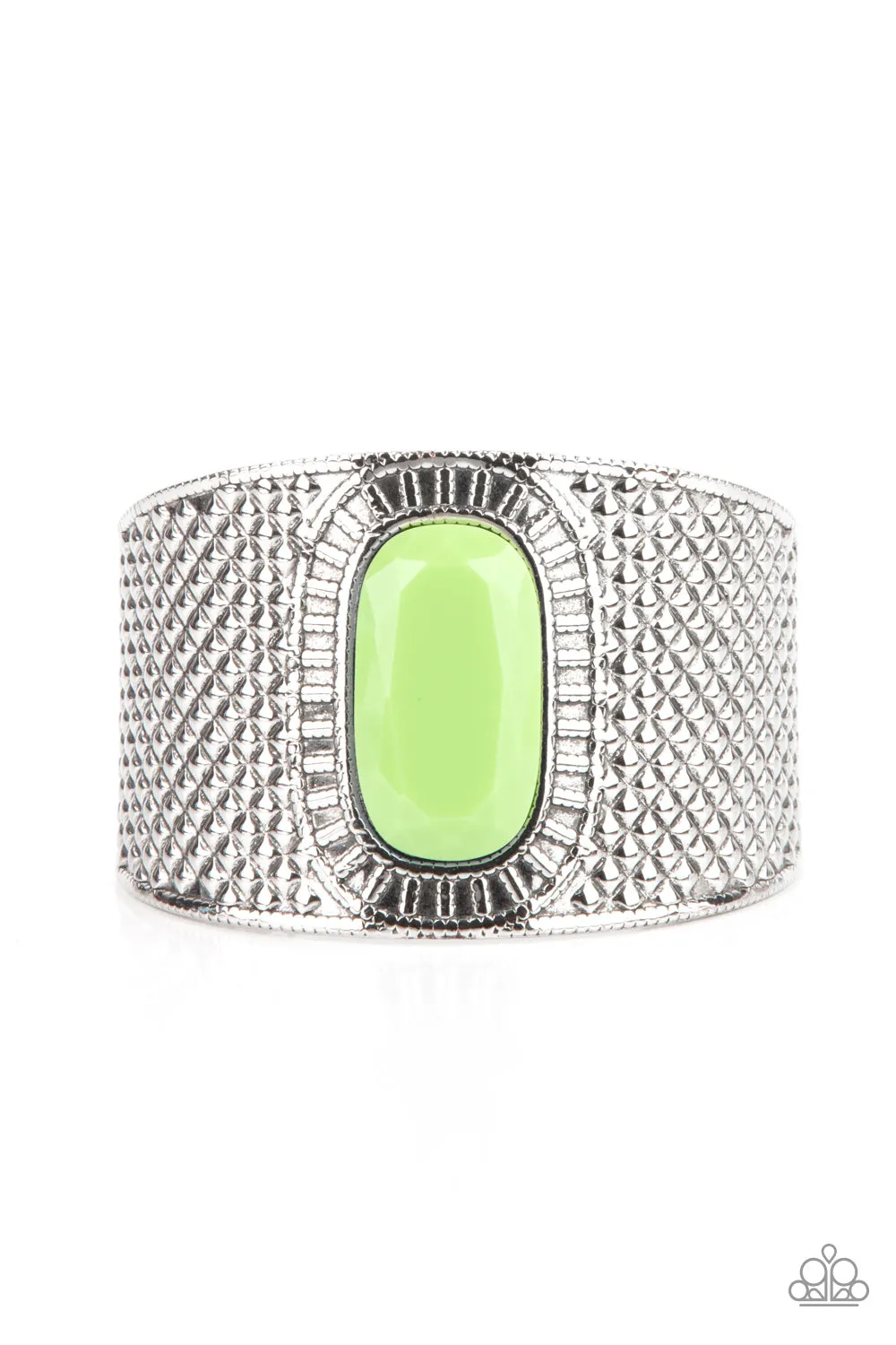 Paparazzi Poshly Pharaoh - Green Cuff Bracelet
