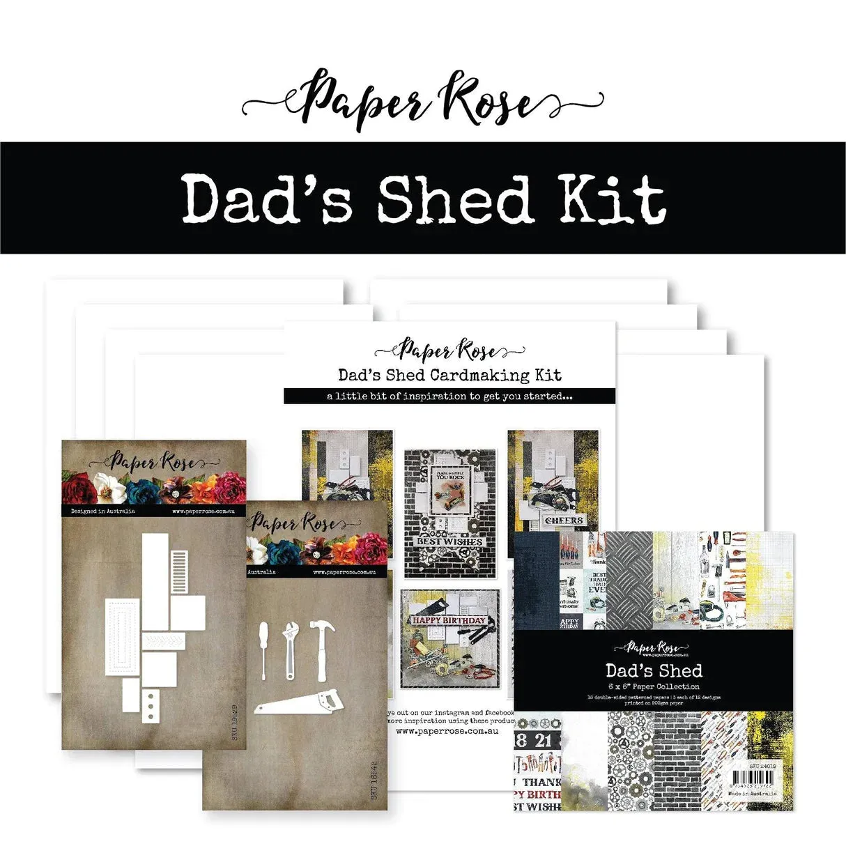 Paper Rose Studio - Dad's Shed - Cardmaking Kit / 24022
