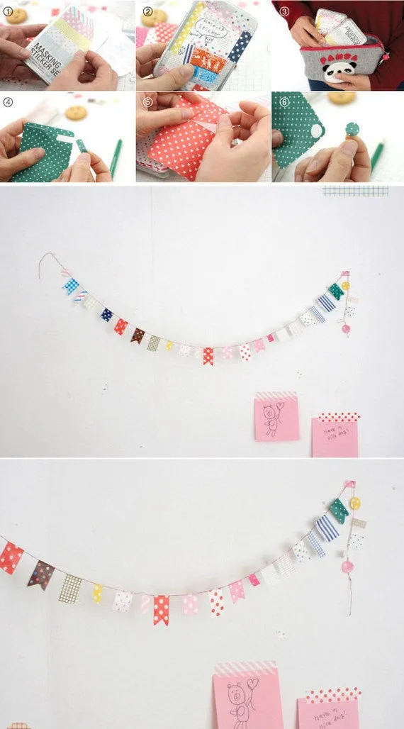 Pastel Masking Stickers - 27 sheets