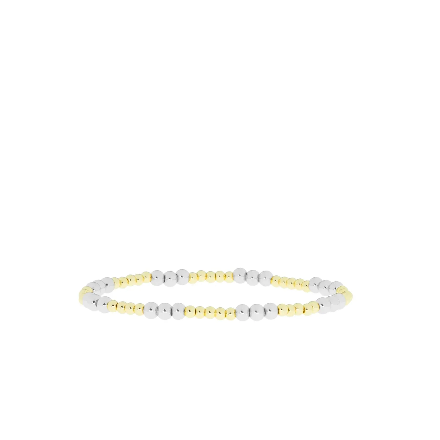 Patterned Ball Bracelet (Silver/Gold)