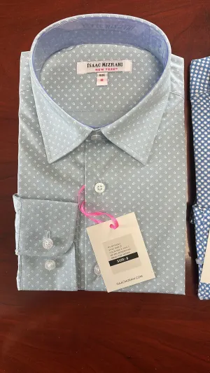 Patterned Cotton Dress Shirt