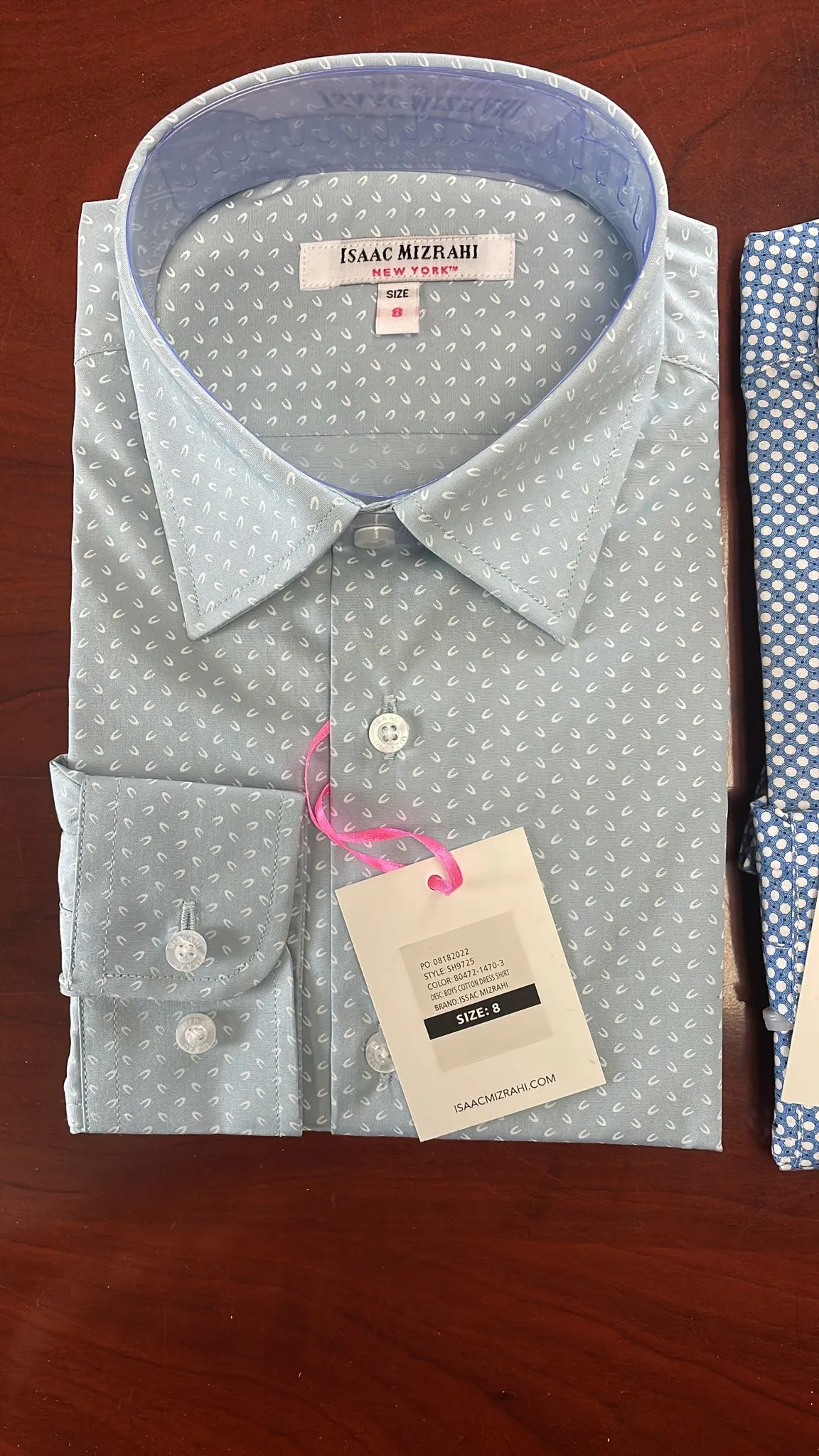 Patterned Cotton Dress Shirt