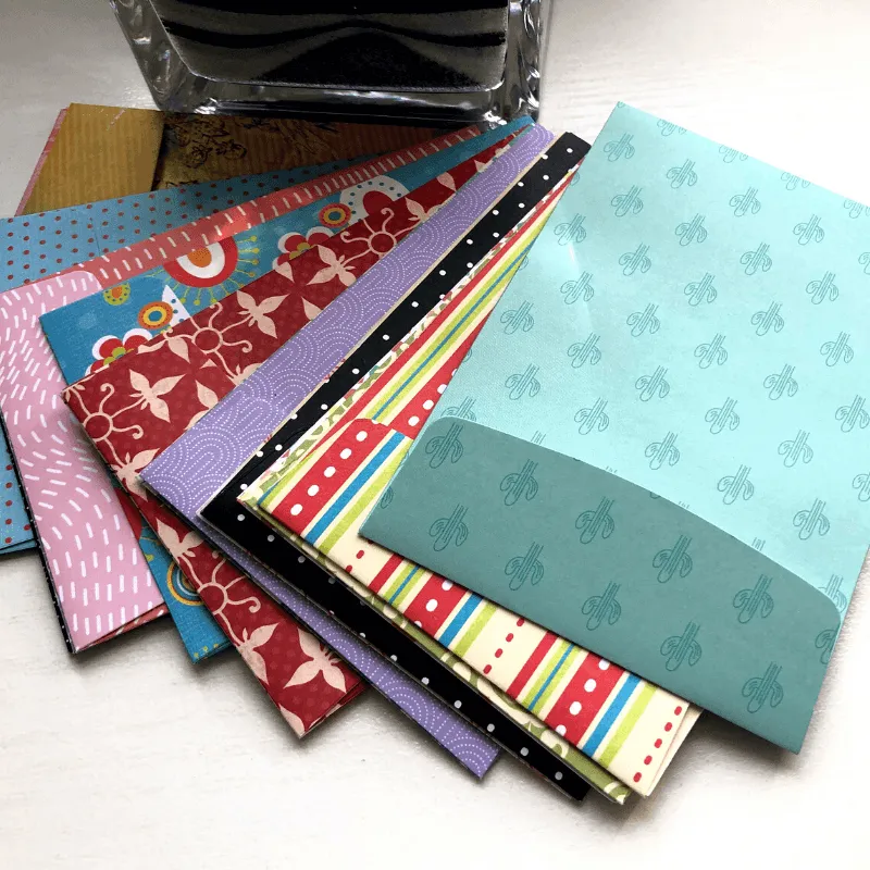 Patterned Envelopes and Note Cards 5x3