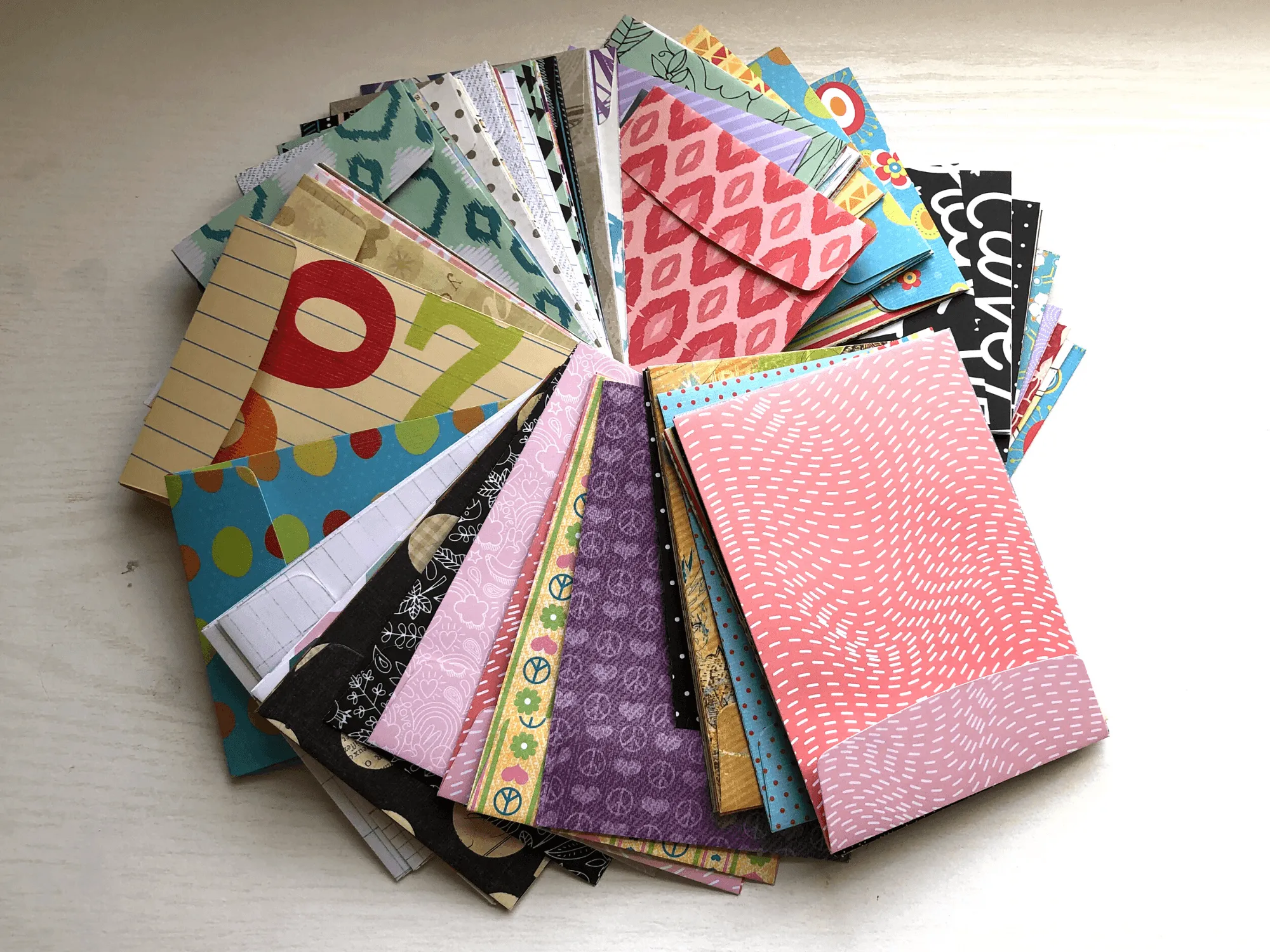Patterned Envelopes and Note Cards 5x3