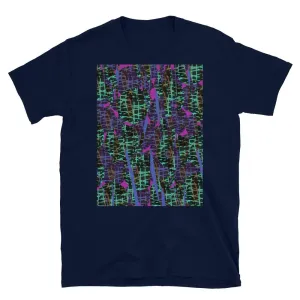 Patterned Short-Sleeve Unisex T-Shirt | Turquoise | Subatomic Planetary Collection