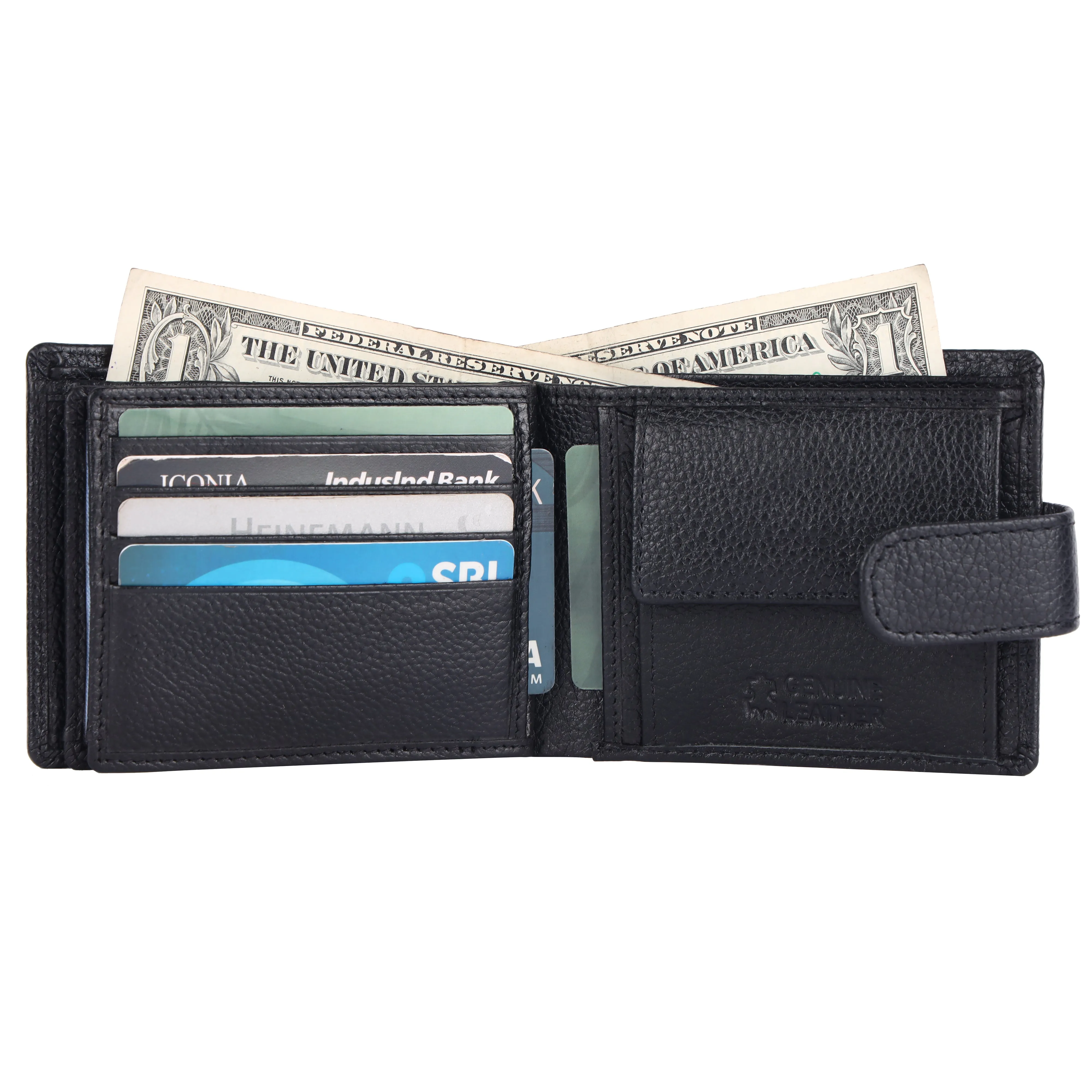 Pebble Texture 16 Card Billfold Coin Pocket Wallet #983CL