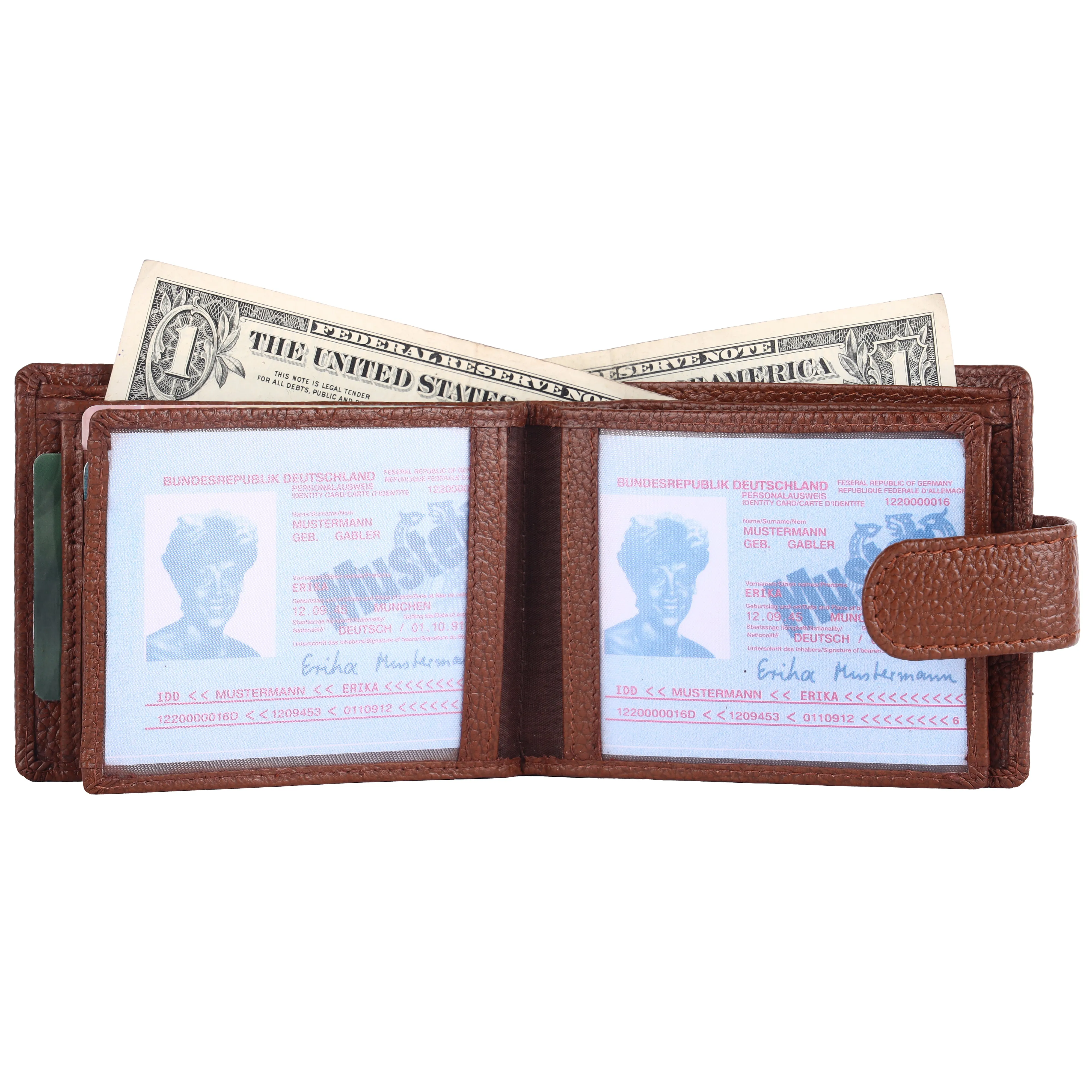 Pebble Texture 16 Card Billfold Coin Pocket Wallet #983CL
