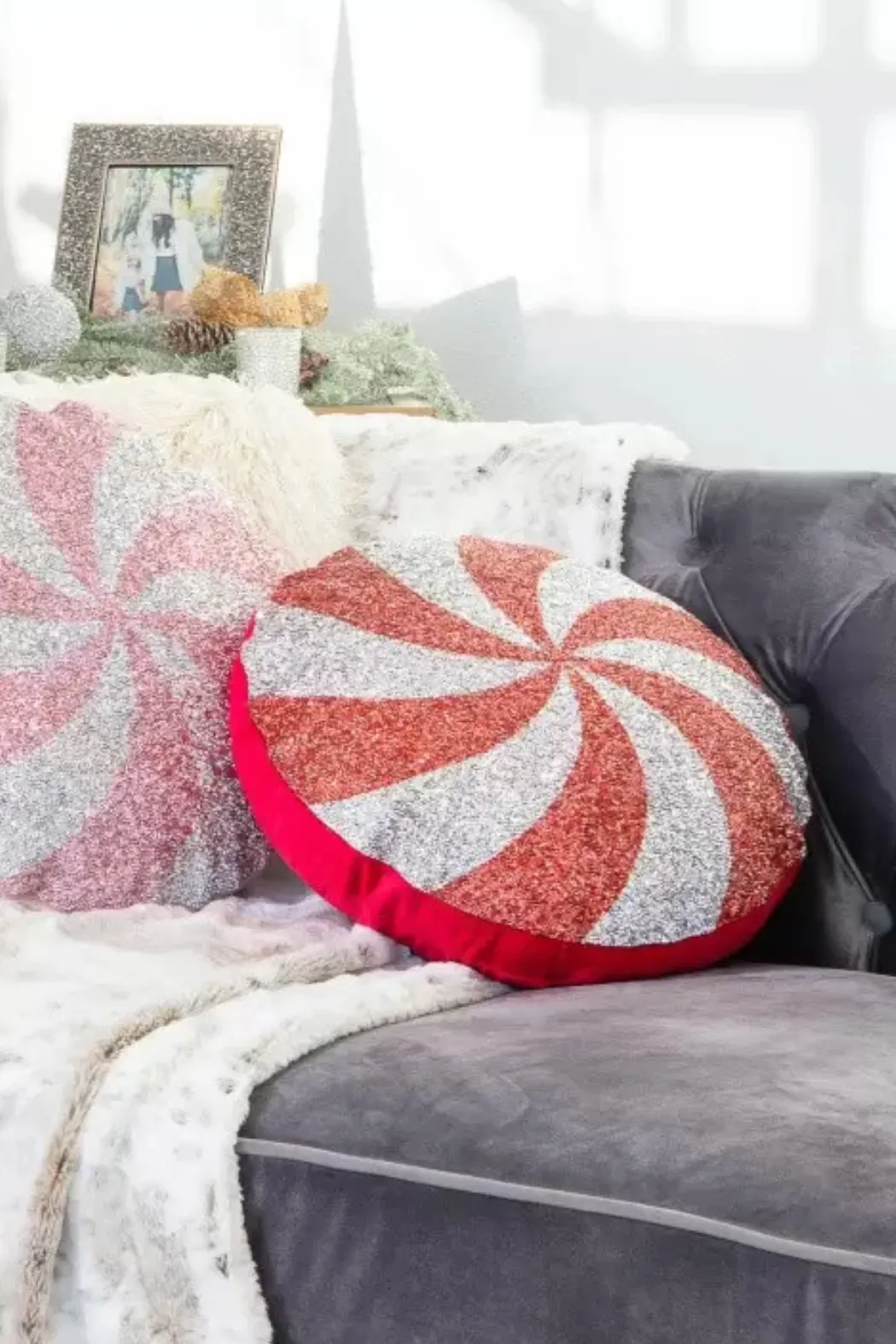 Peppermint Shaped Pillow