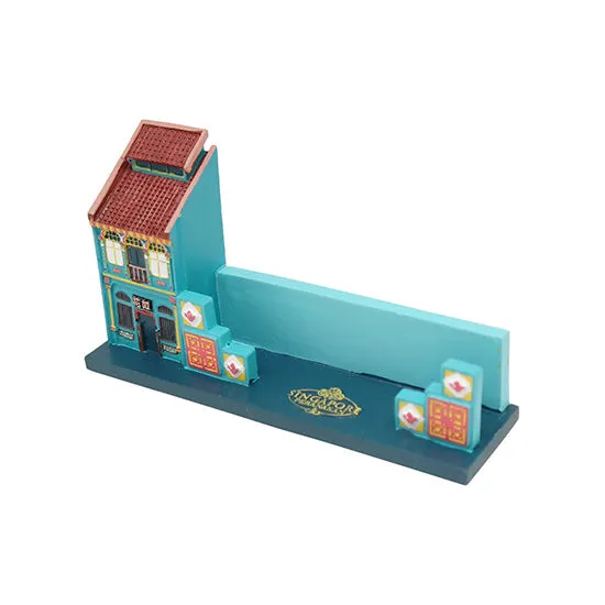 Peranakan House Polyresin Card Holder - Turquoise