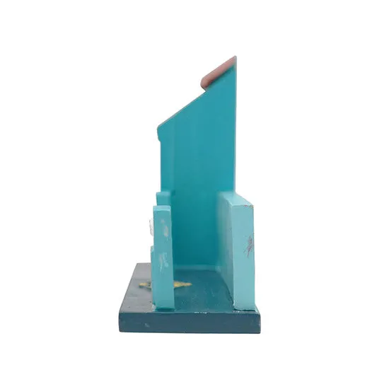 Peranakan House Polyresin Card Holder - Turquoise