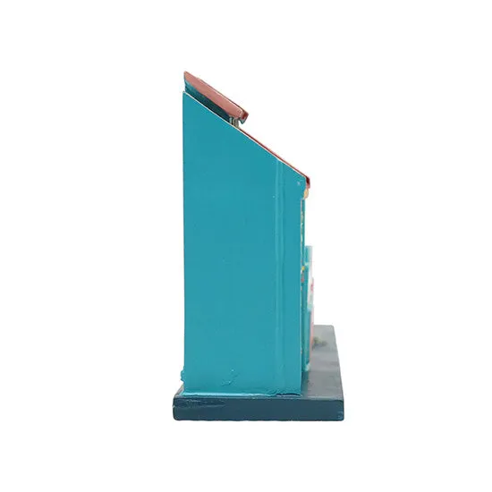 Peranakan House Polyresin Card Holder - Turquoise