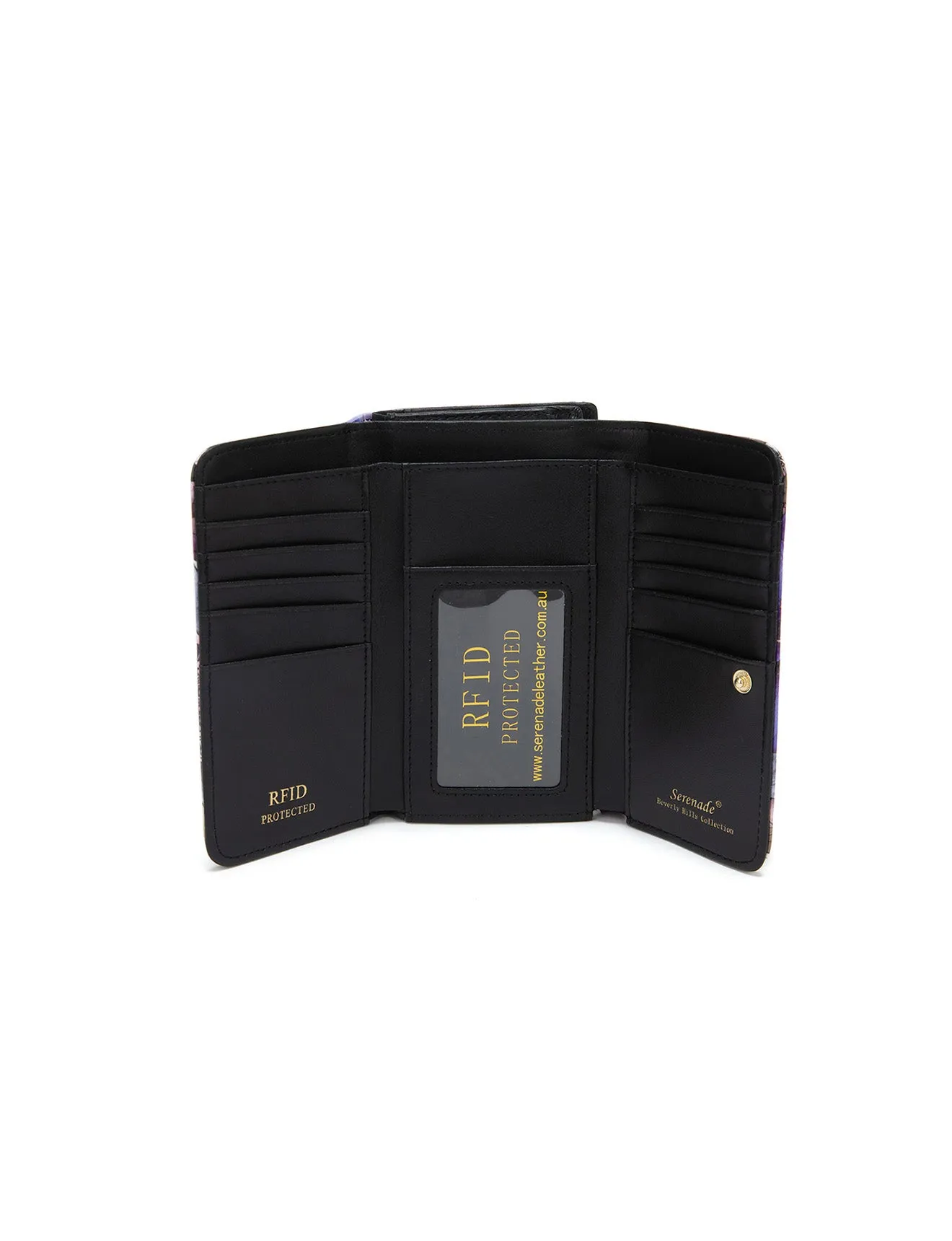 PETULA MEDIUM PATENT LEATHER WALLET WITH RFID- WSF1002