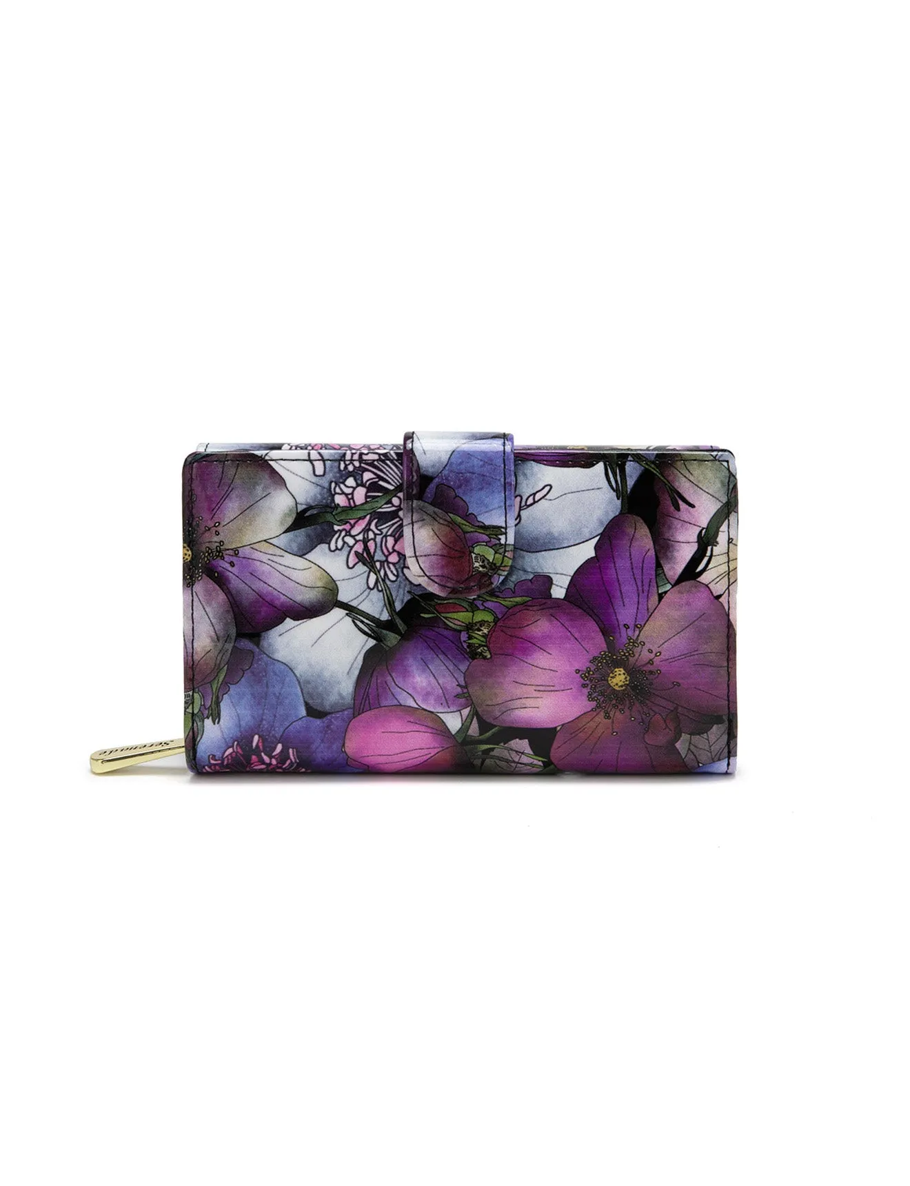 PETULA MEDIUM PATENT LEATHER WALLET WITH RFID- WSF1002