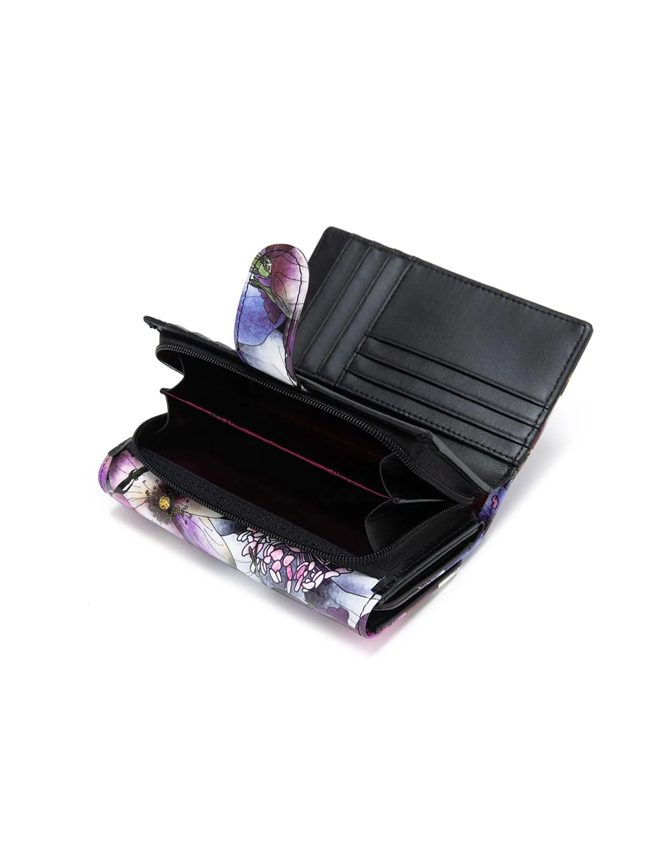 PETULA MEDIUM PATENT LEATHER WALLET WITH RFID- WSF1002