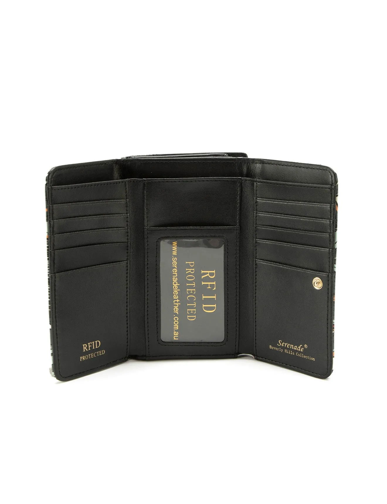PHYLLIS MED LEATHER RFID WALLET-WSN8202