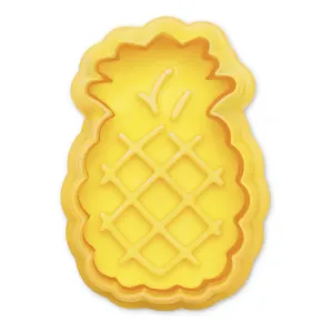 Pineapple Cookie Cutter Stamper with Ejector