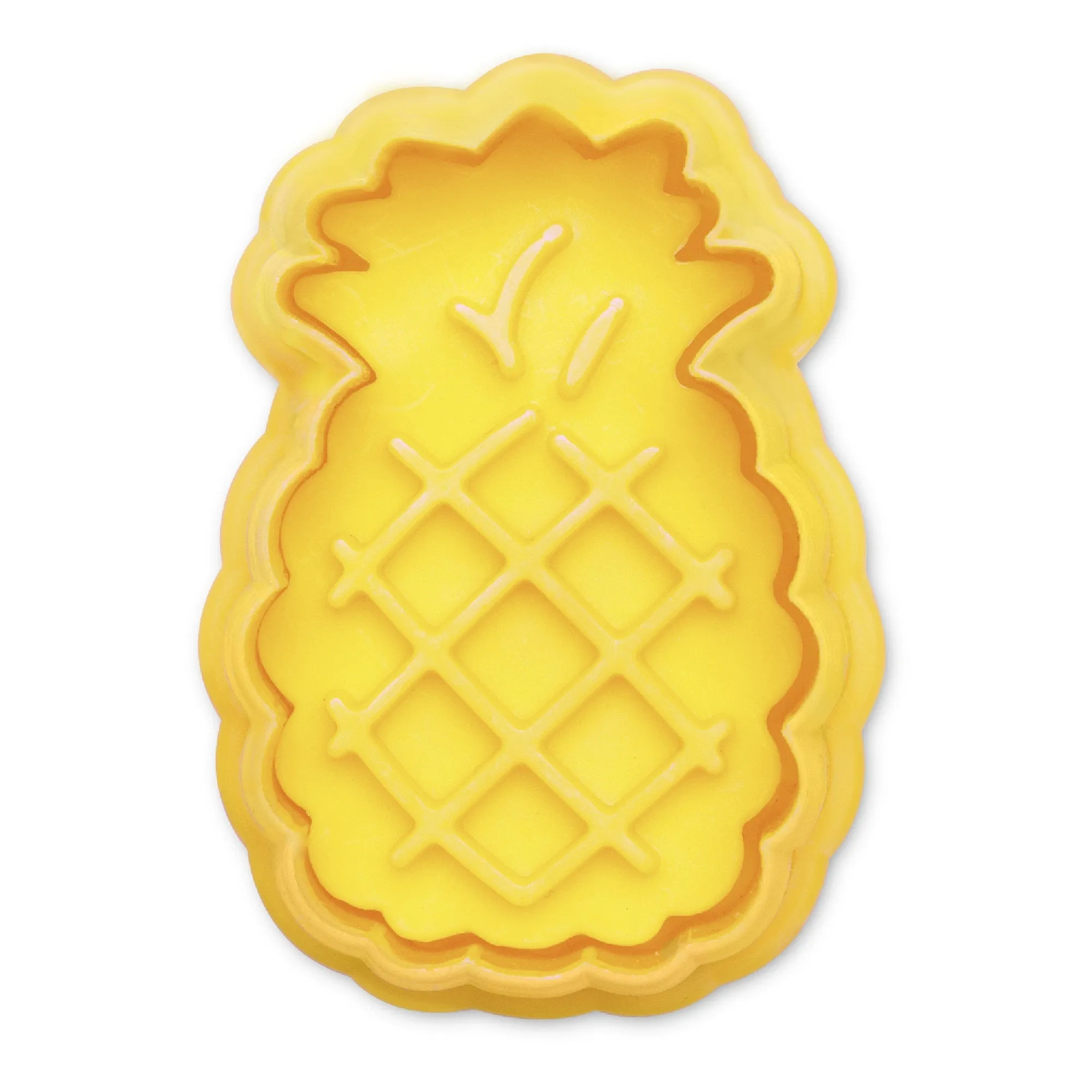 Pineapple Cookie Cutter Stamper with Ejector