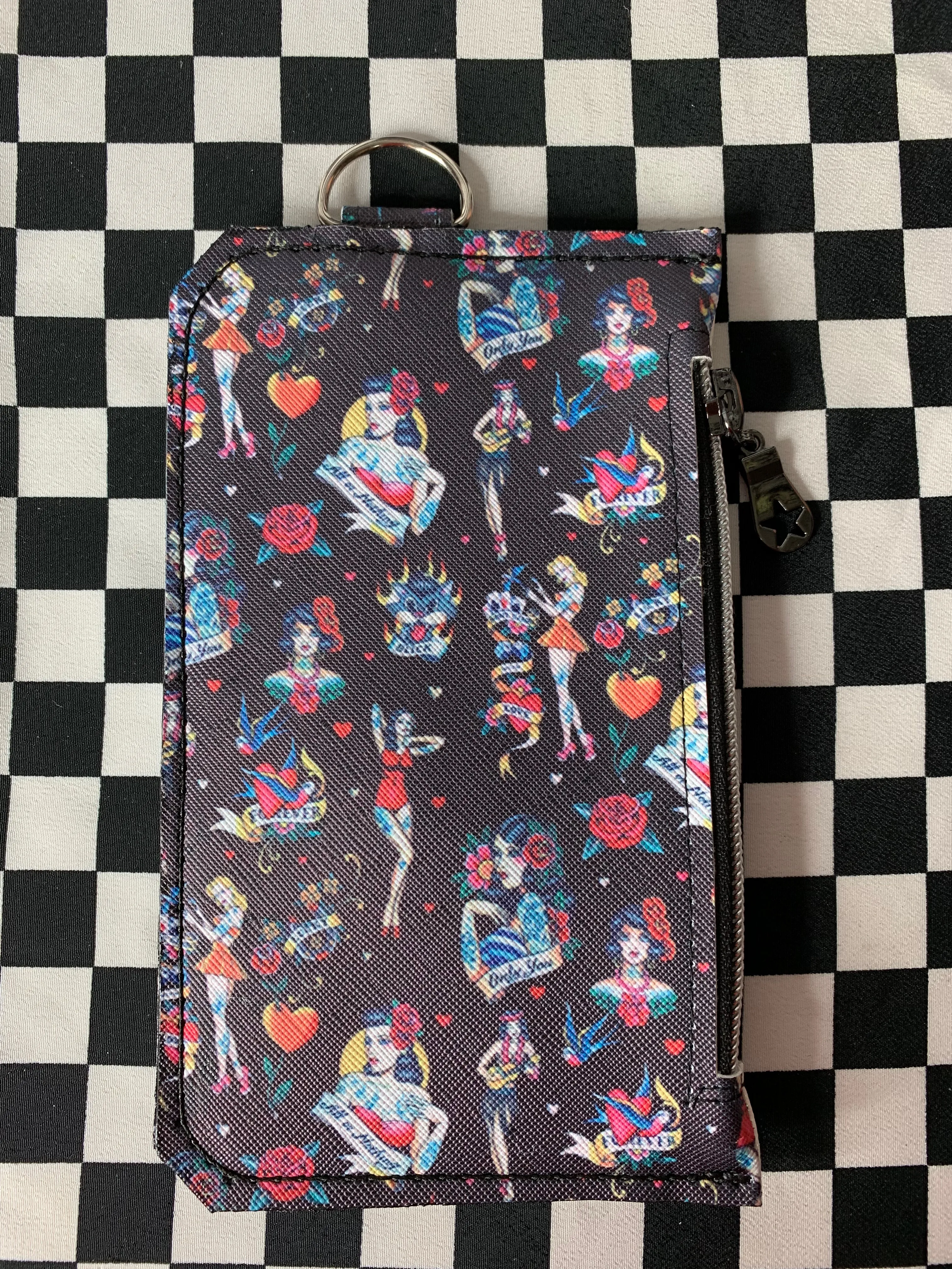 Pinup tattoes fan art card and phone wallet