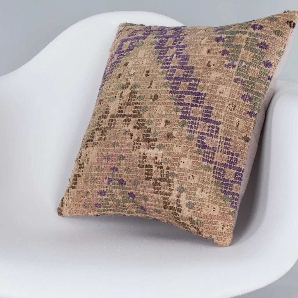 Plain Multiple Color Kilim Pillow Cover 16x16 7273