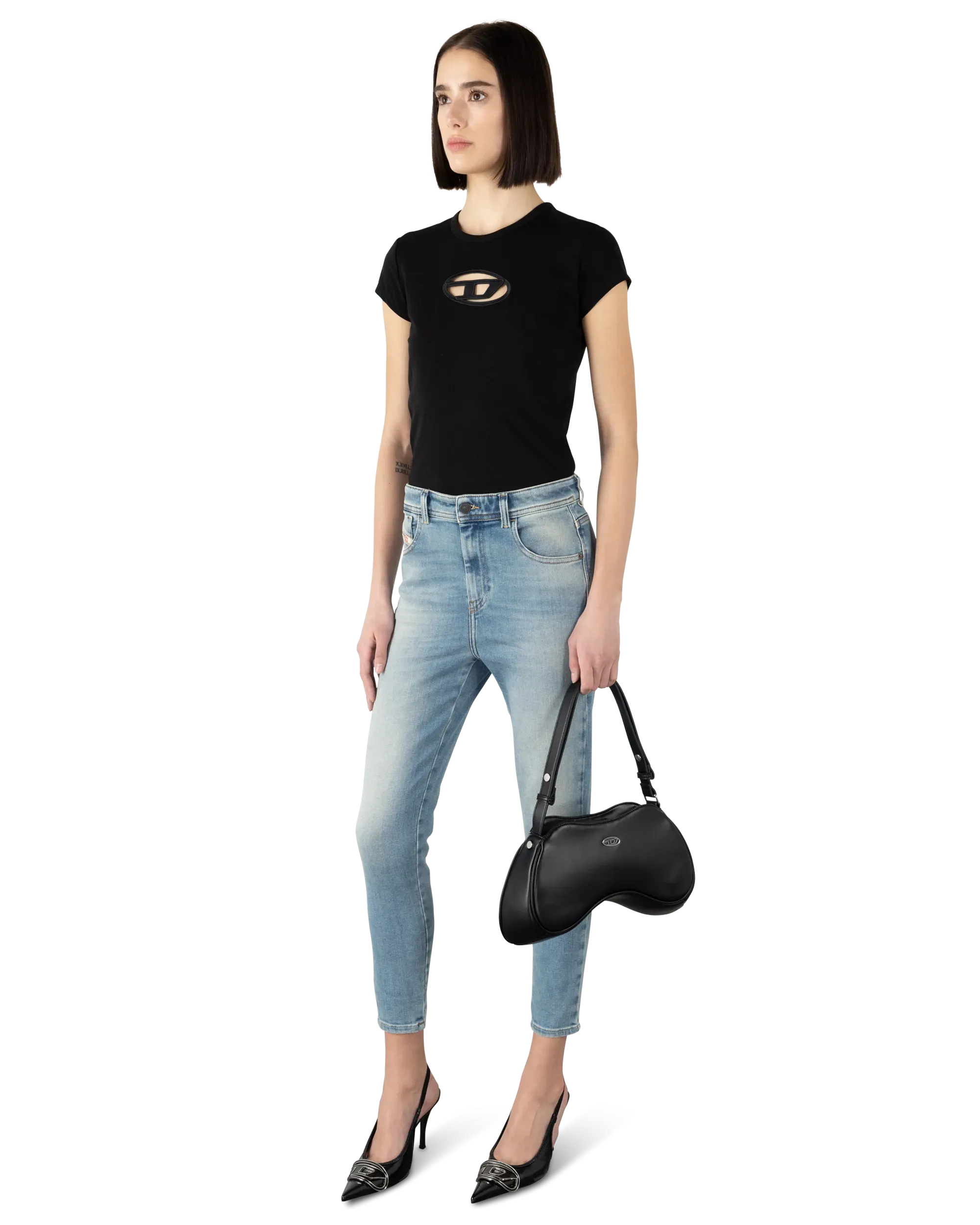 Play Two-Tone Design Shoulder Crossbody Bag