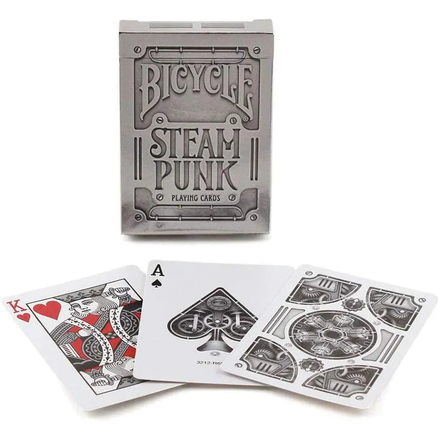 Playing Cards - Bicycle Silver Steampunk
