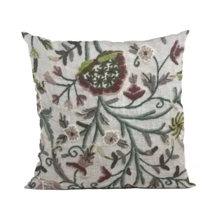 Plutus Whispering Thicket Floral Multicolor Luxury Throw Pillow