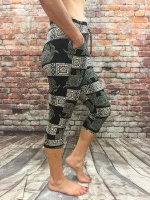 Pocket Capri "Black Elephant Capri"