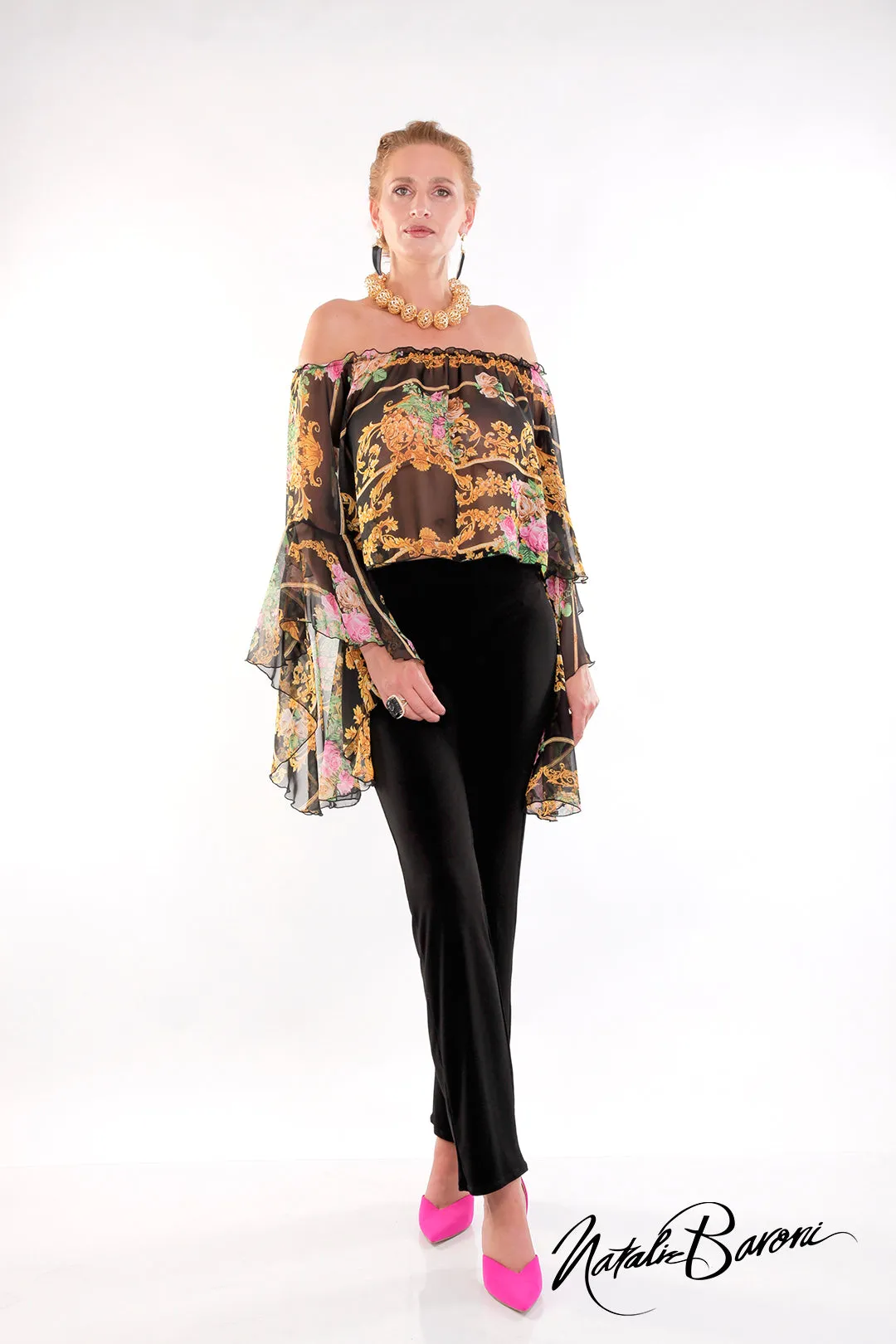 Poet Sleeve Top - Venezia