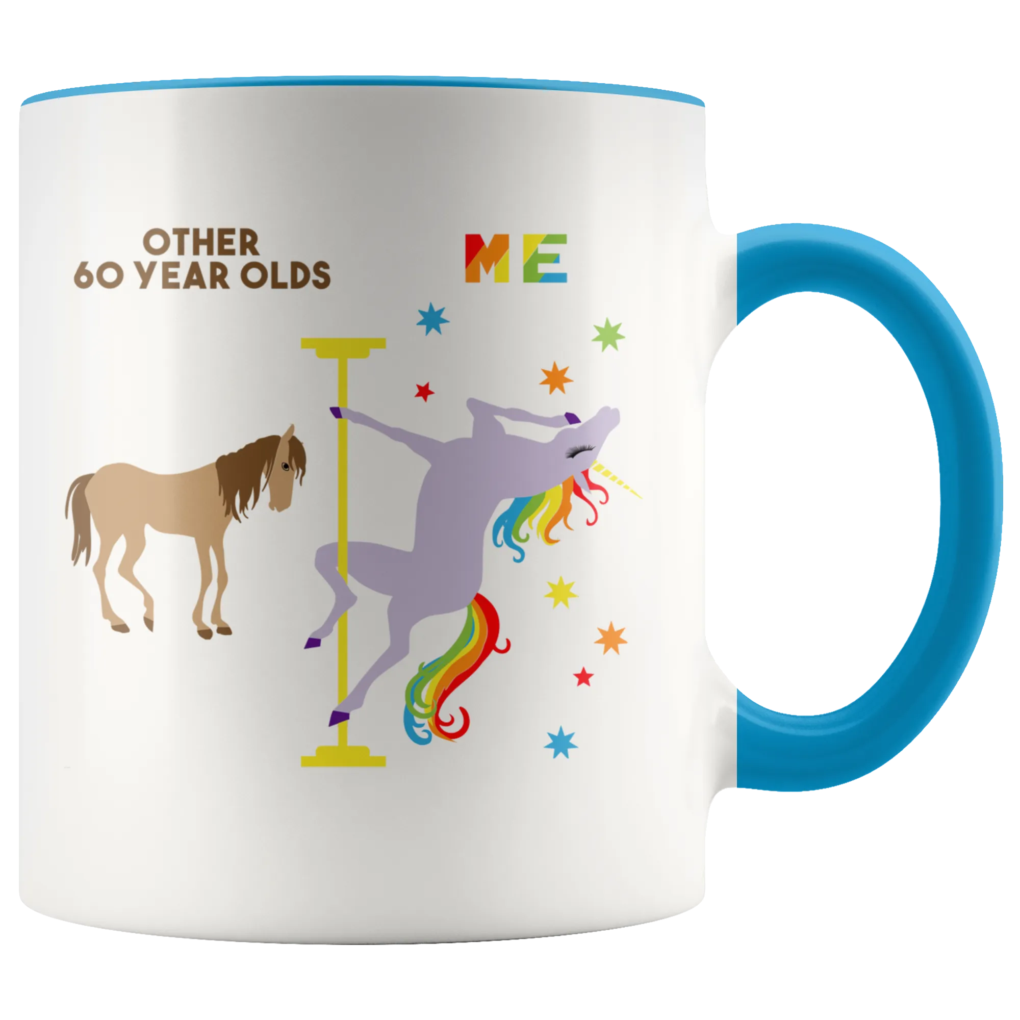 Pole Dancing Unicorn Mug 60th Birthday Gift For Women Turning 60 And Fabulous Mug Birthday Gifts 60th Bday Coffee Cup