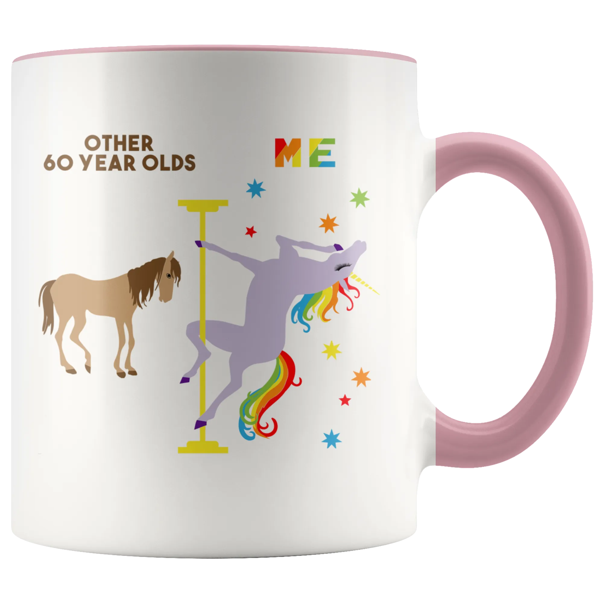 Pole Dancing Unicorn Mug 60th Birthday Gift For Women Turning 60 And Fabulous Mug Birthday Gifts 60th Bday Coffee Cup