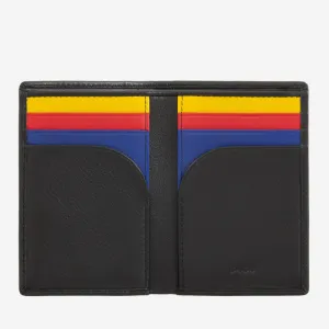 Portafoglio Slim da Uomo in Pelle con Zip e RFID Capri Nero
