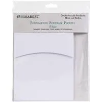 Portrait pockets - white