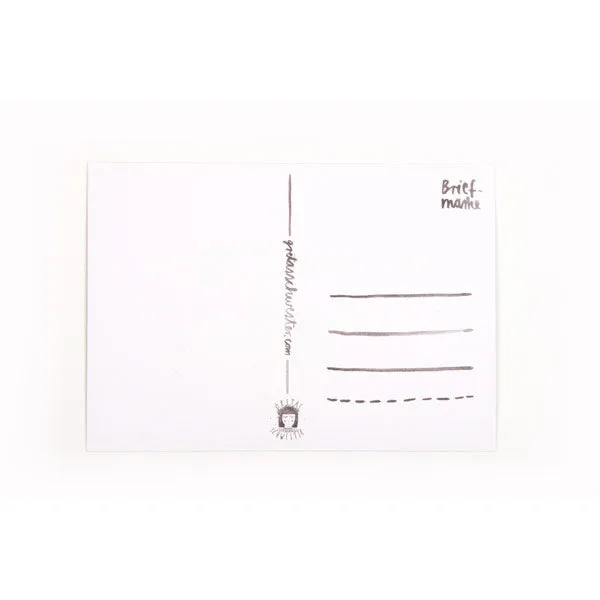 Postkarte Zebra von Gretas Schwester