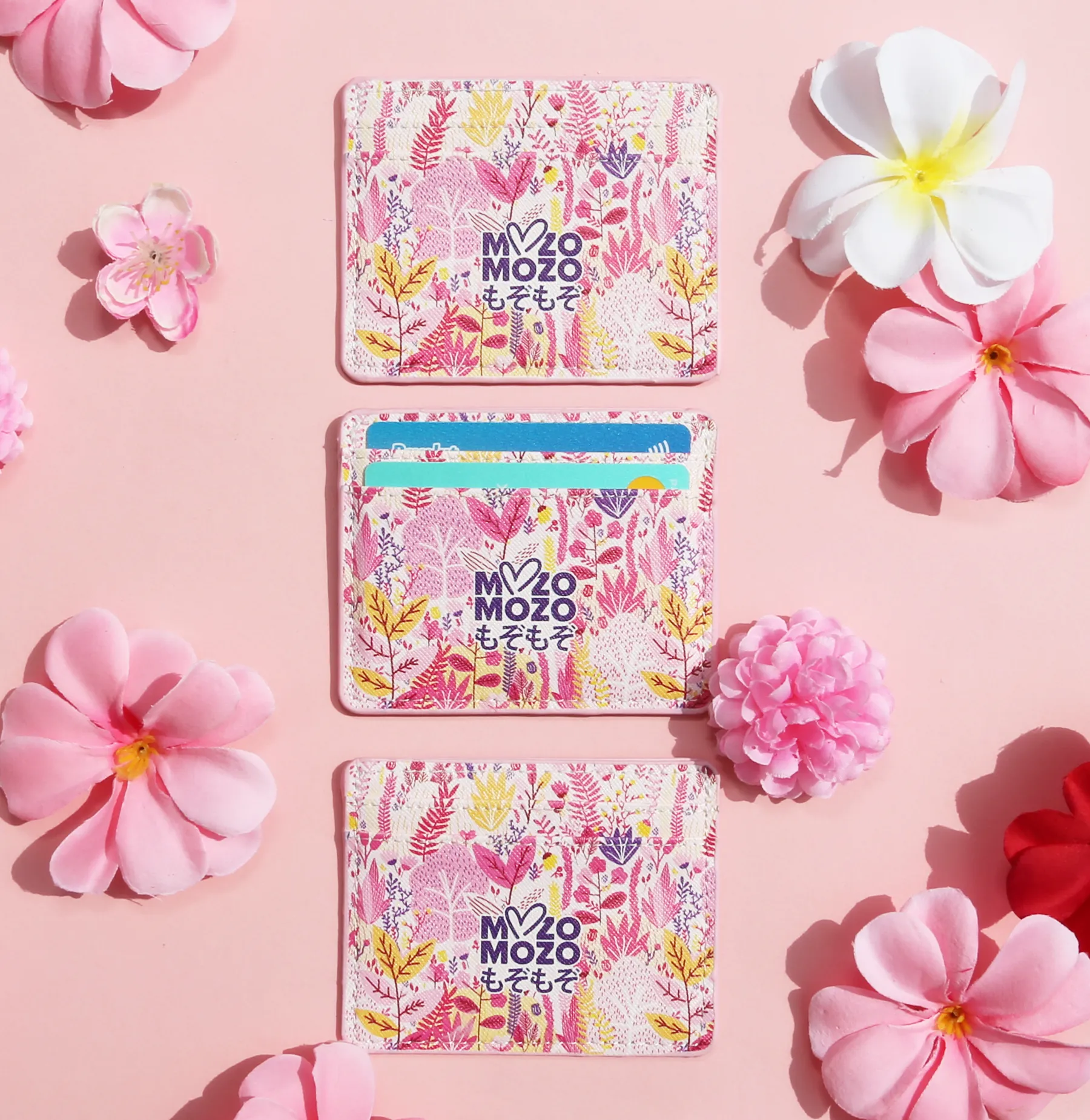 Posy and buds - card holder (semi-soft and light weight)