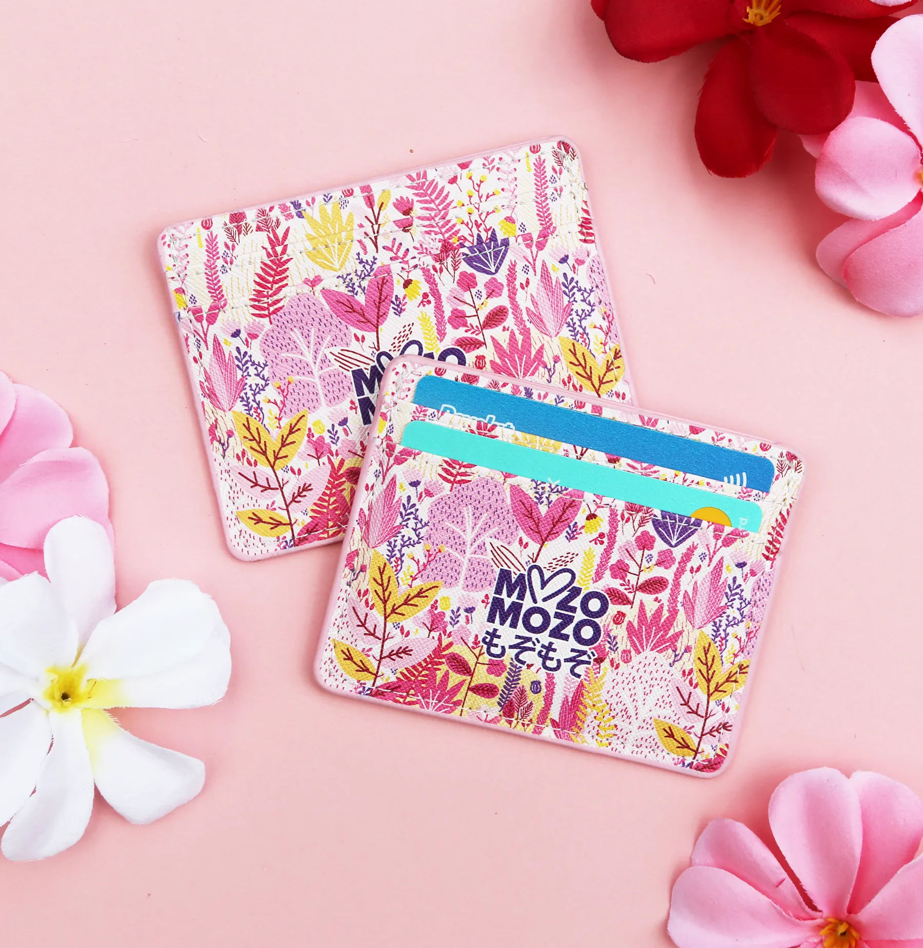 Posy and buds - card holder (semi-soft and light weight)