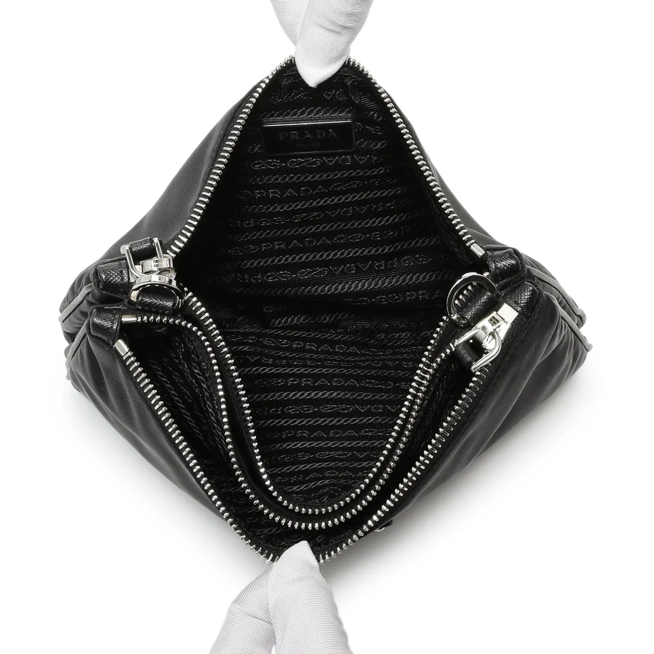 Prada Black Nylon Re-Edition 2000 Messenger Bag