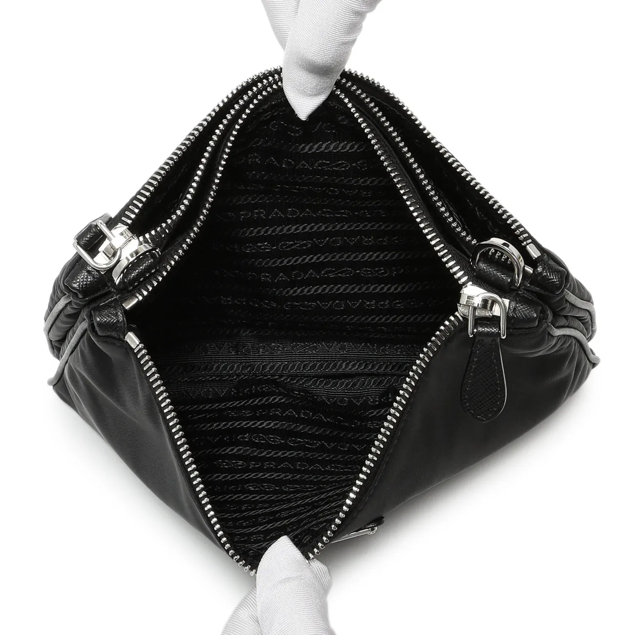 Prada Black Nylon Re-Edition 2000 Messenger Bag