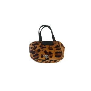 Prada Cheetah Calf Hair Mini Shoulder Bag