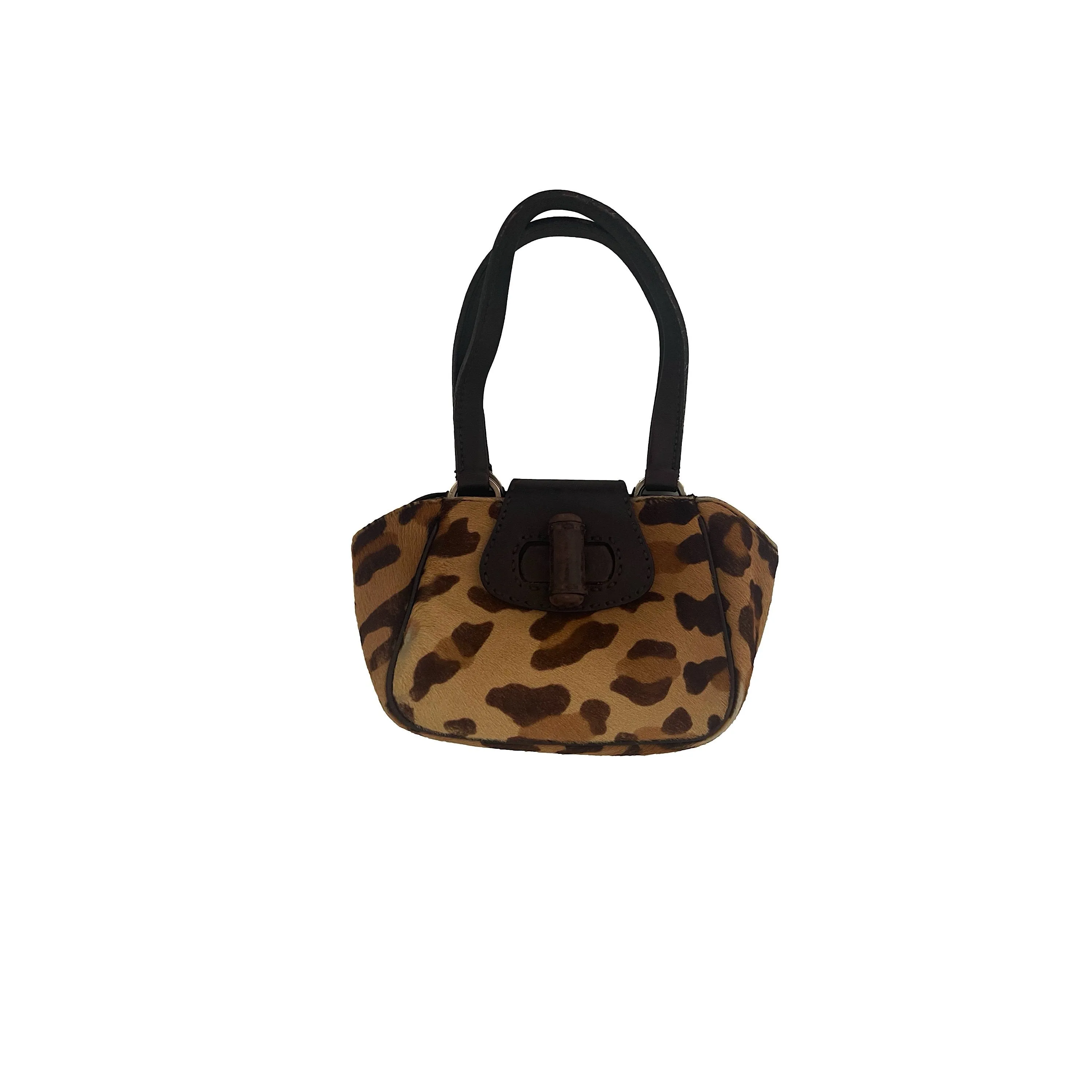 Prada Cheetah Calf Hair Mini Shoulder Bag
