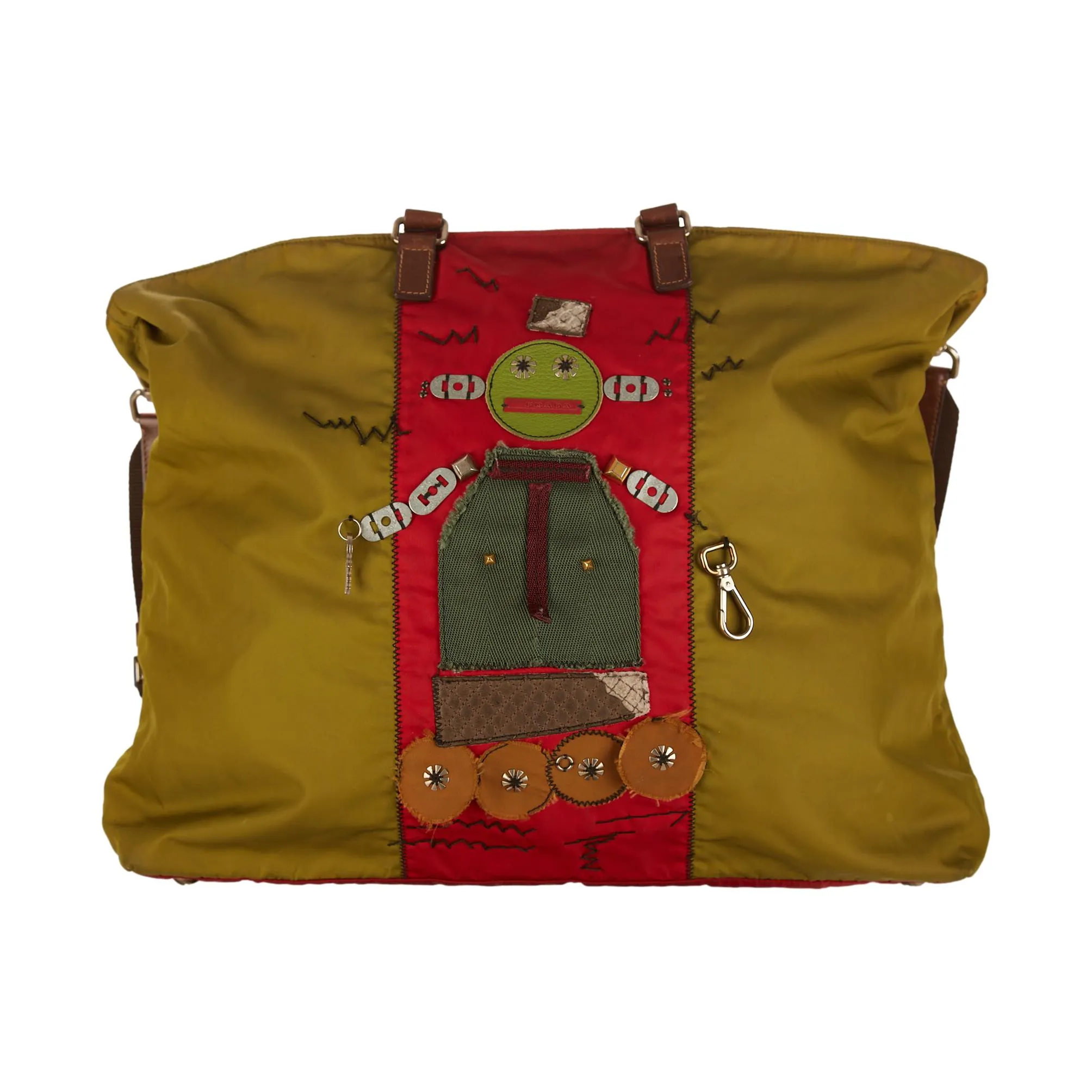 Prada Green Jumbo Monster Tote