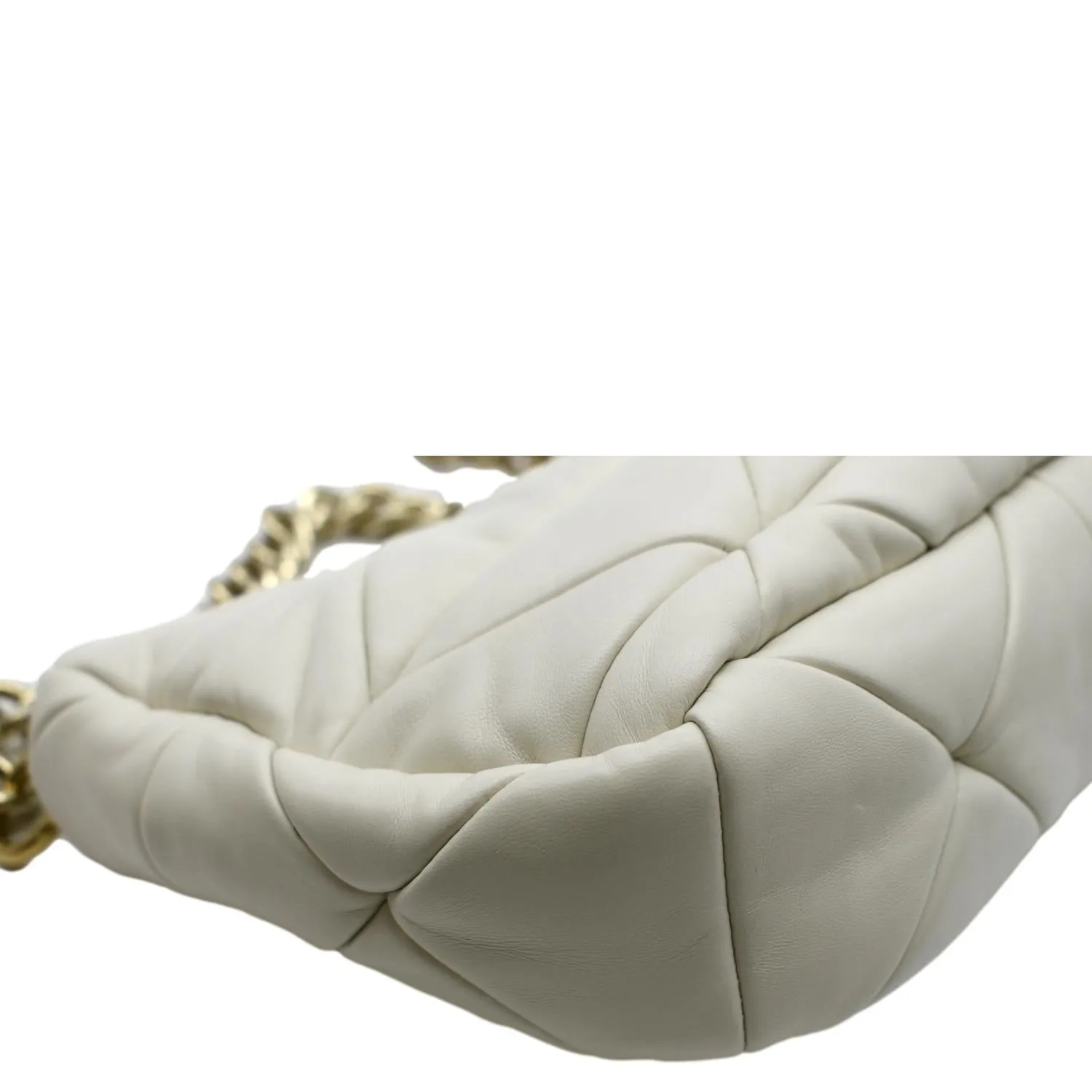 PRADA Patchwork System Nappa Leather Shoulder Bag White