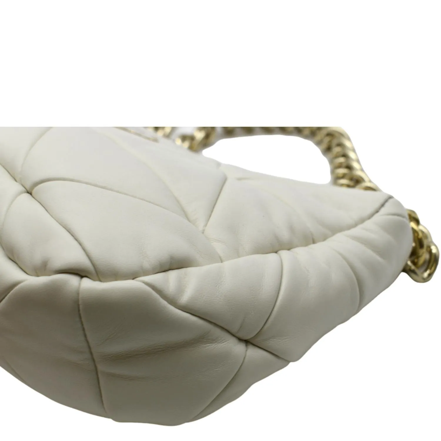 PRADA Patchwork System Nappa Leather Shoulder Bag White