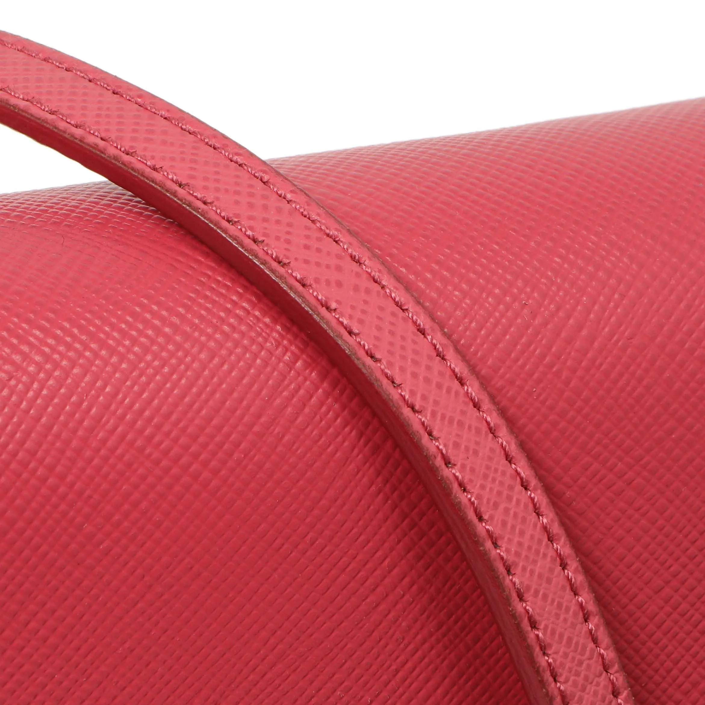 Prada Peonia Saffiano Lux Mini Crossbody