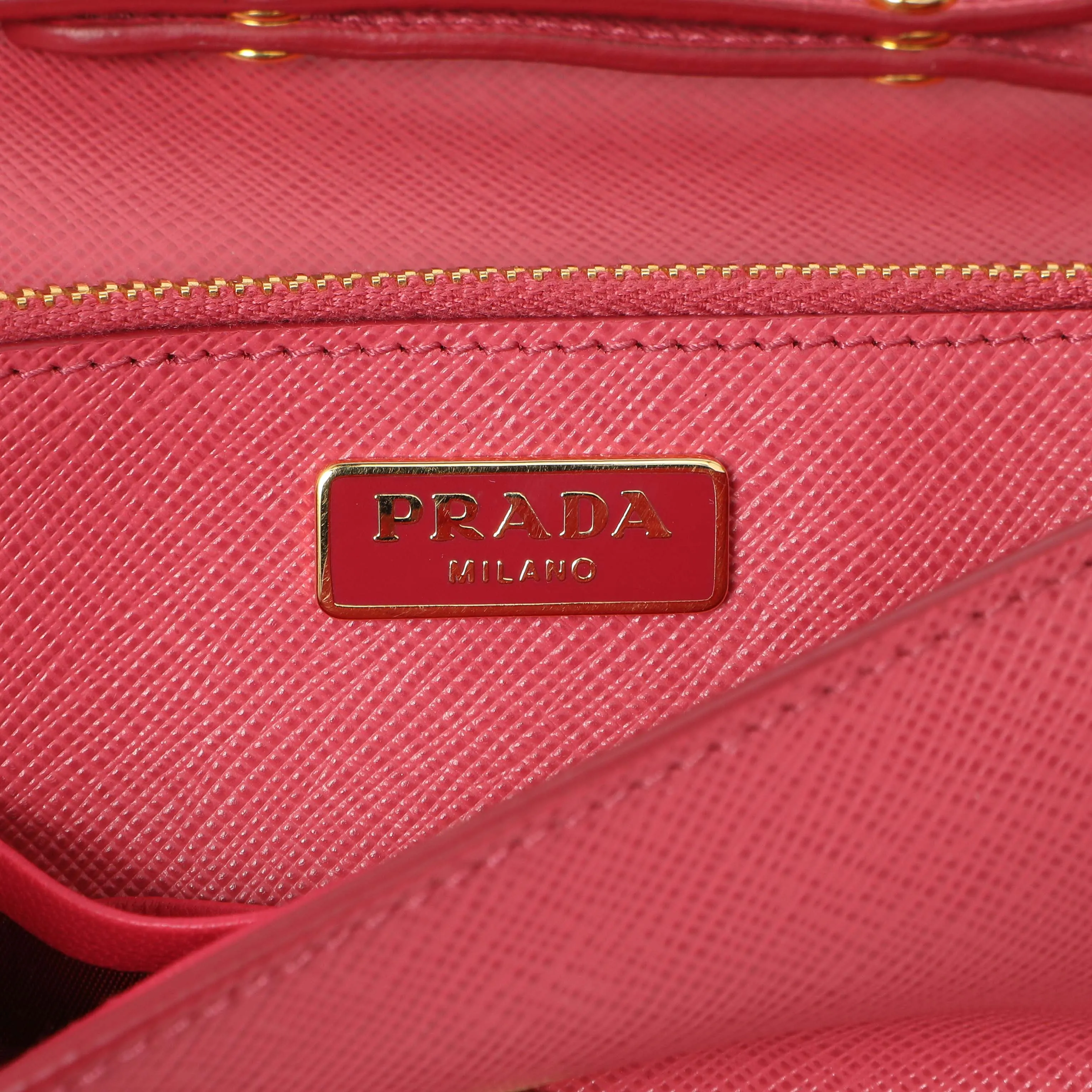 Prada Peonia Saffiano Lux Mini Crossbody