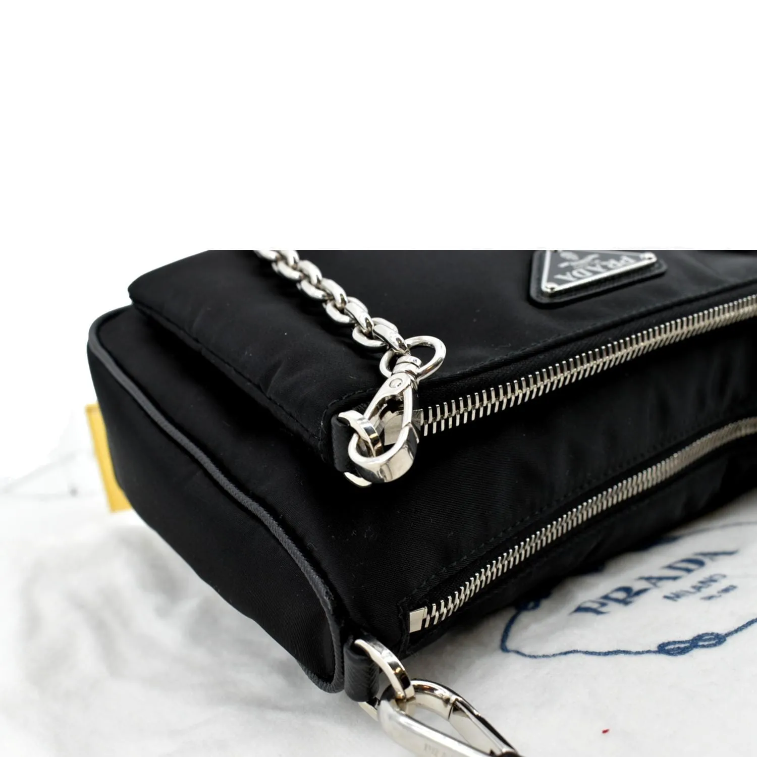 PRADA Re-Nylon Crossbody Bag Black
