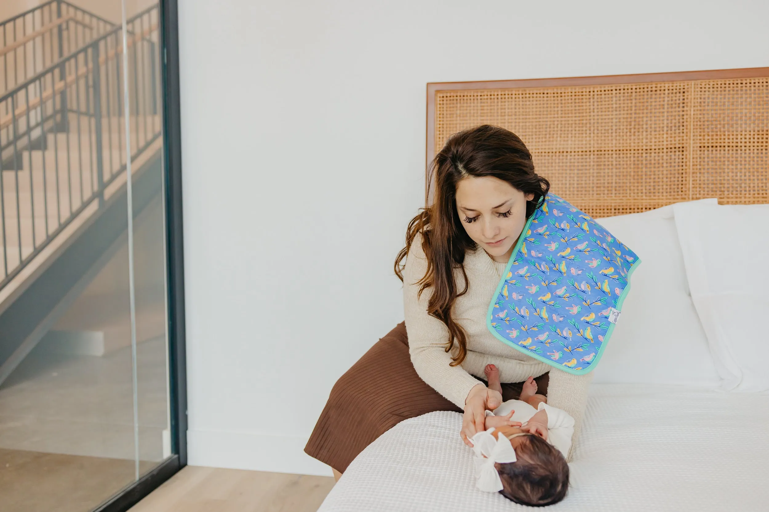 Premium Burp Cloths - Birdie