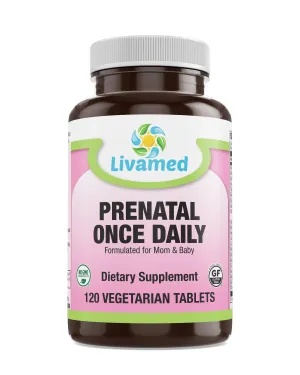 Prenatal Once Daily Veg Tabs  120 Count