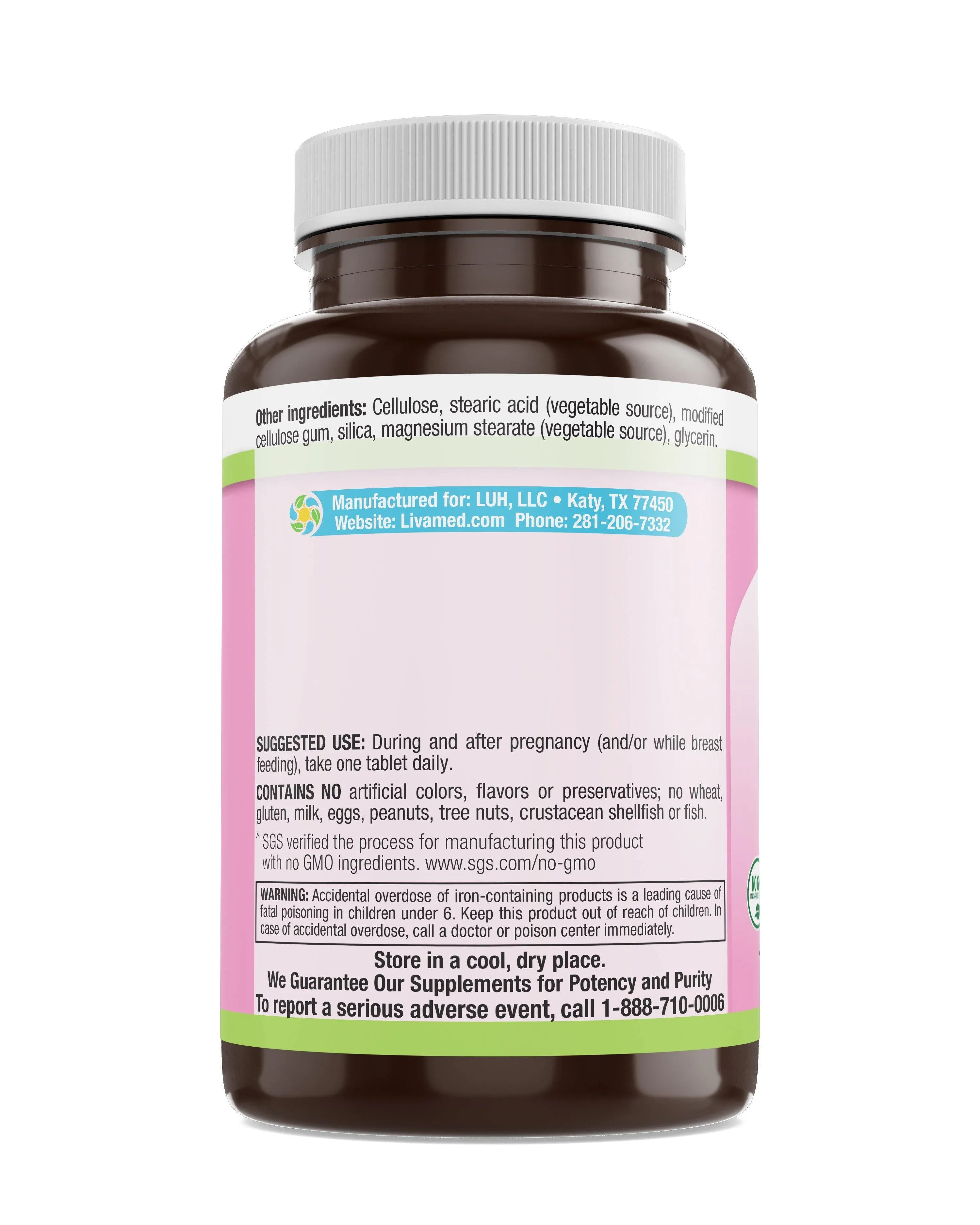 Prenatal Once Daily Veg Tabs  120 Count